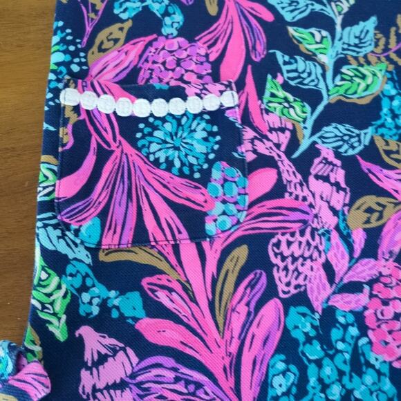 Lili Pulitzer Girls Little Lilly Knit Shift Dress CALYPSO COAST size Large 8-10 - Picture 5 of 11